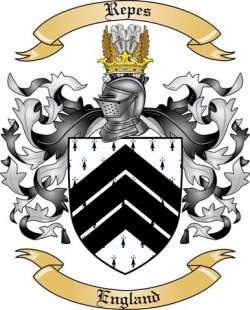 Repes Family Crest from England