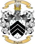 Repes Family Crest from England
