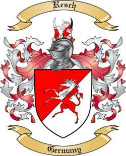 Resch Family Crest from Germany
