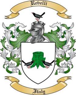 Revelli Family Crest from Italy
