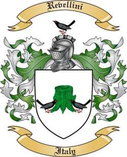 Revellini Family Crest from Italy