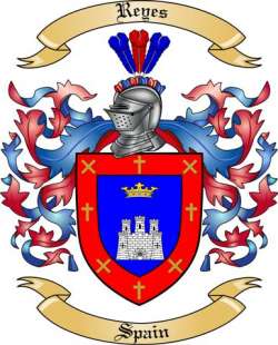 Reyes Family Crest from Spain
