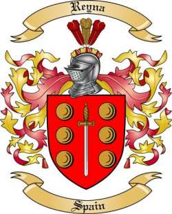 Reyna Family Crest from Spain