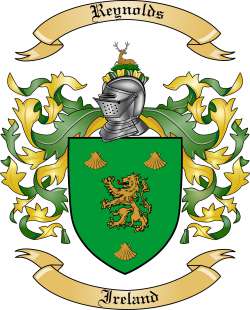 Reynolds Family Crest from Ireland