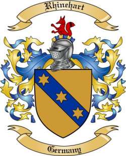 Rhinehart Family Crest from Germany