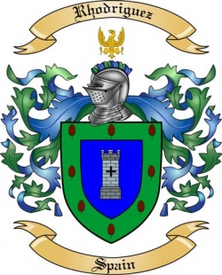 Rhodriguez Family Crest from Spain