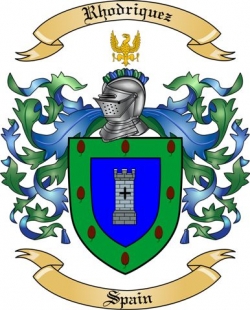 Rhodriquez Family Crest from Spain