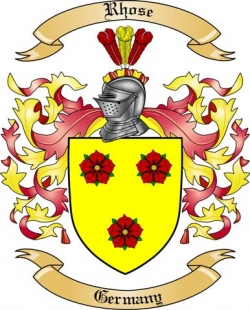 Rhose Family Crest from Germany2
