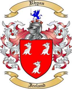 Rhyan Family Crest from Ireland