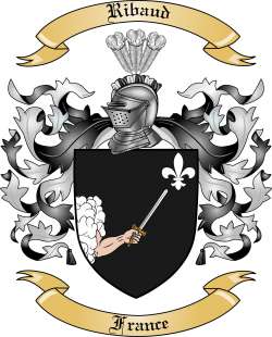 Ribaud Family Crest from France
