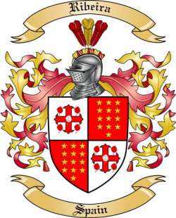 Ribeira Family Crest from Spain