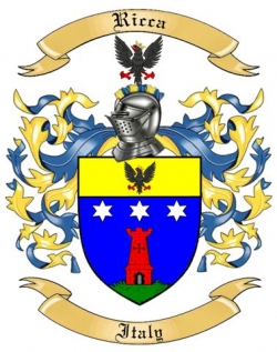 Ricca Family Crest from Italy