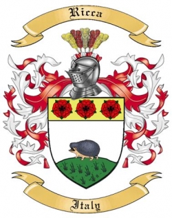 Ricca Family Crest from Italy2