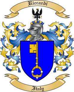 Riccardi Family Crest from Italy2