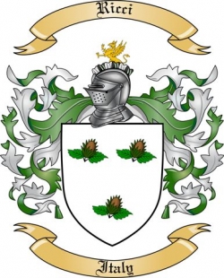 Ricci Family Crest from Italy