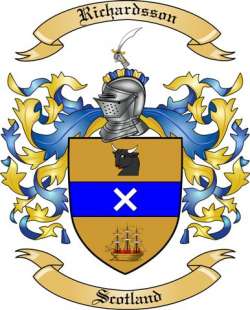 Richardsson Family Crest from Scotland