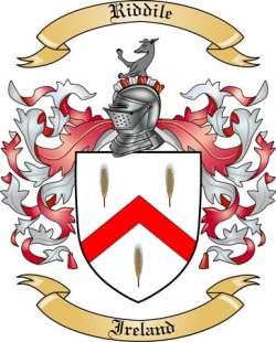 Riddile Family Crest from Ireland