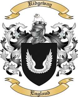 Ridgeway Family Crest from England