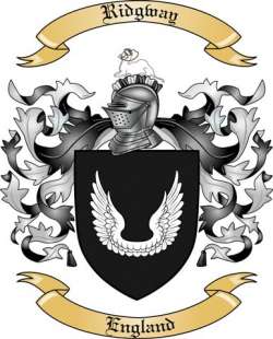 Ridgway Family Crest from England