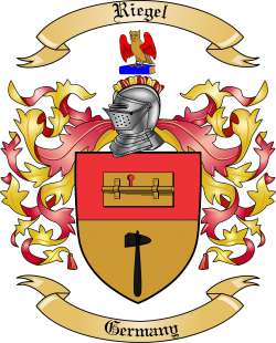 Riegel Family Crest from Germany