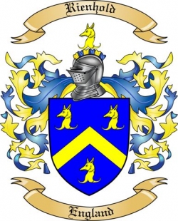 Rienhold Family Crest from England