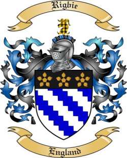 Rigbie Family Crest from England