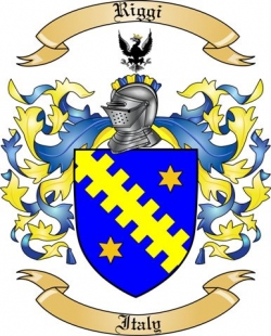 Riggi Family Crest from Italy