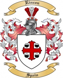 Rincon Family Crest from Spain