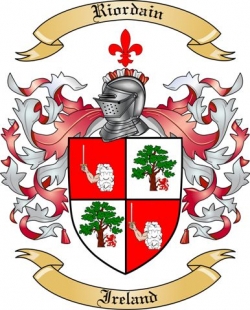 Riordain Family Crest from Ireland