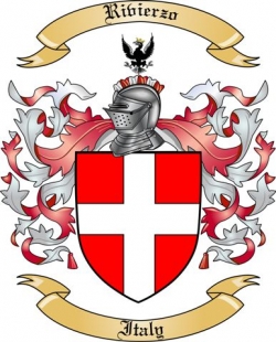 Rivierzo Family Crest from Italy