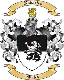 Robartes Family Crest from Wales