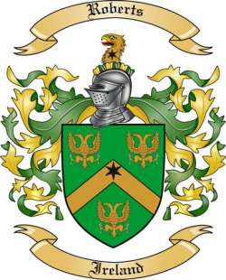 Roberts Family Crest from Ireland