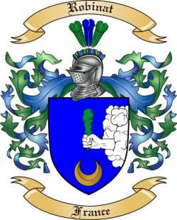 Robinat Family Crest from France