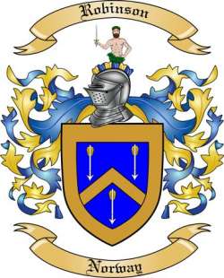 Robinson Family Crest from Norway