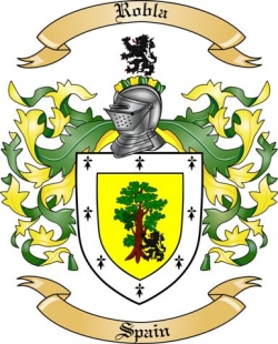 Robla Family Crest from Spain