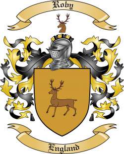 Roby Family Crest from England