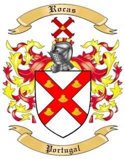 Rocas Family Crest from Portugal