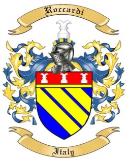 Roccardi Family Crest from Italy