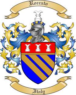 Roccato Family Crest from Italy