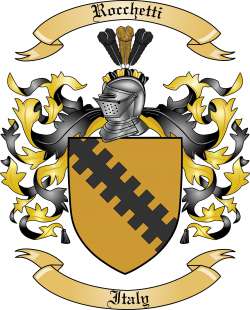 Rocchetti Family Crest from Italy2