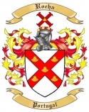 Rocha Family Crest from Portugal