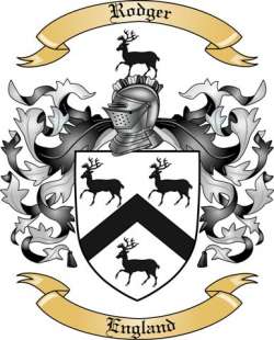 Rodger Family Crest from Engalnd
