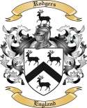 Rodgers Family Crest from Engalnd