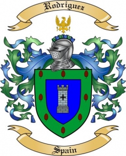 Rodriguez Family Crest from Spain