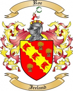 Roe Family Crest from Ireland