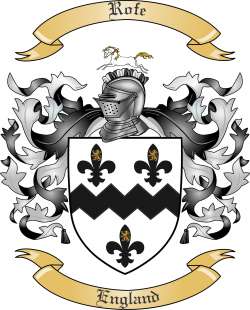 Rofe Family Crest from England