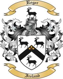Roger Family Crest from Ireland
