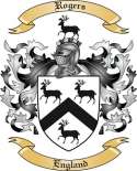 Rogers Family Crest from Engalnd
