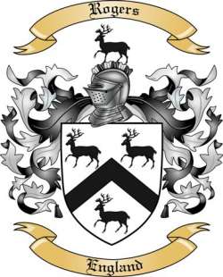 Rogers Family Crest from England