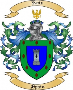 Roiz Family Crest from Spain